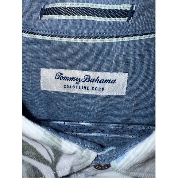 Tommy Bahama Coastline Cord Fine Vines Shirt Men’s Big Tall 4XLT Paloma Corduroy - Picture 7 of 8